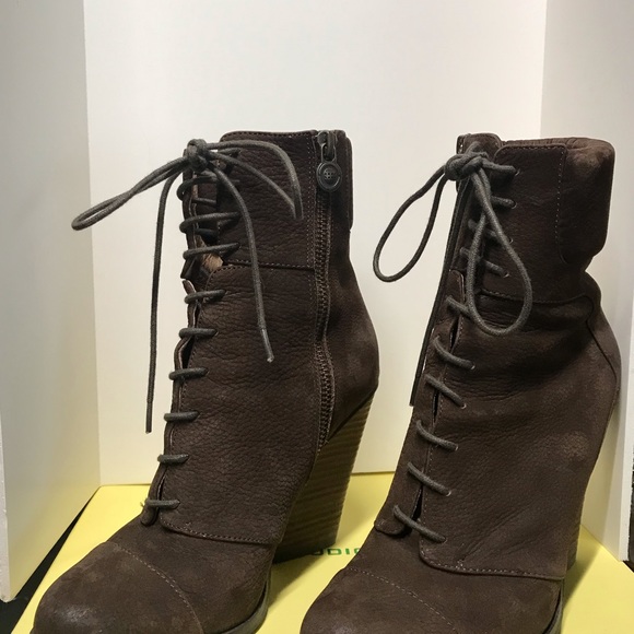 MAXSTUDIO Brown ankle booties size 7.5 - Picture 4 of 8